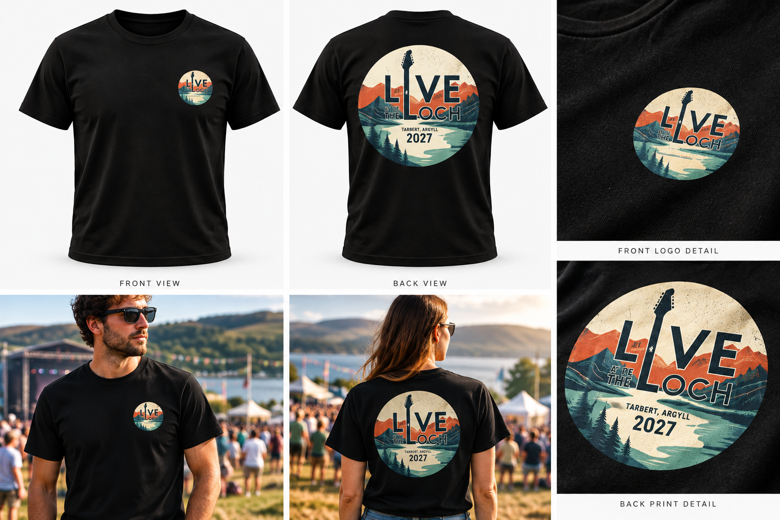 Live at the Loch 2027 – Official Festival T-Shirt - Image 2